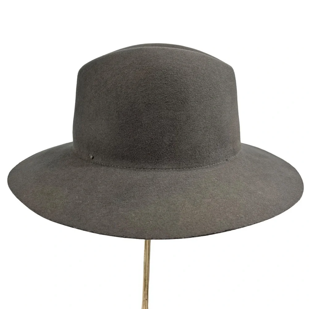 Janessa Leone Hayden Wool Hat Gray Women's Large